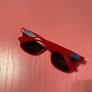 FIFA Red Retro Sunglasses with Black Lenses